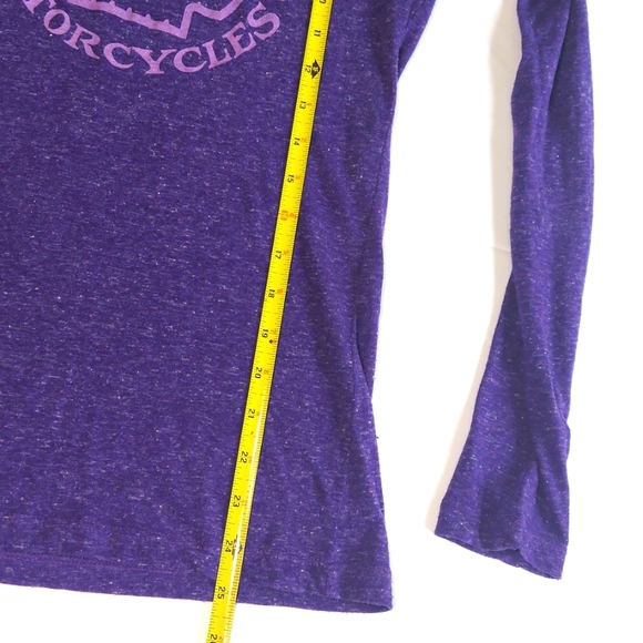 Women's Harley-Davidson Purple Knit Long Sleeve Logo Top - Picture 10 of 10